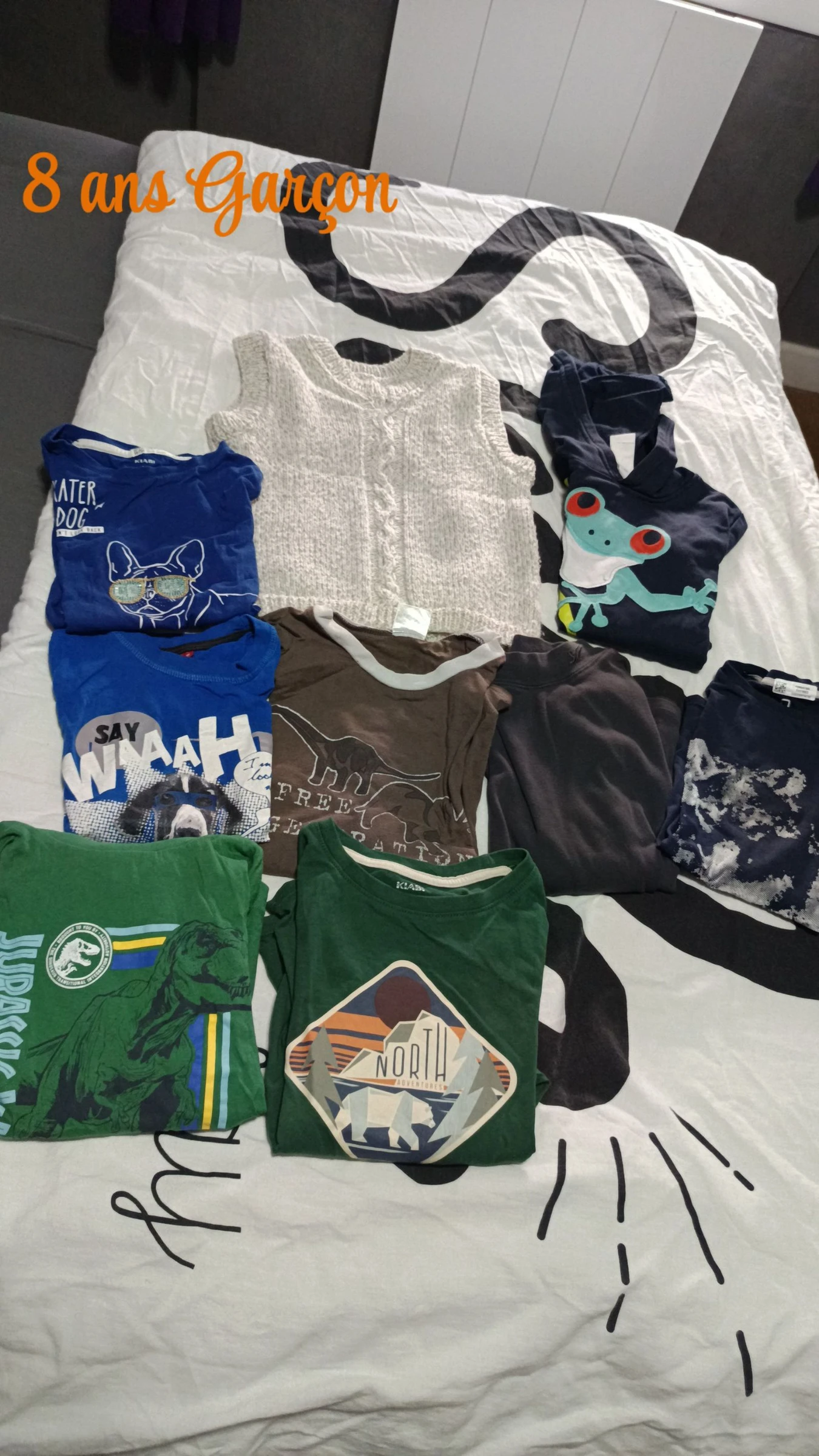 Lot revendeur Garçon 8 ans ( 9 articles)